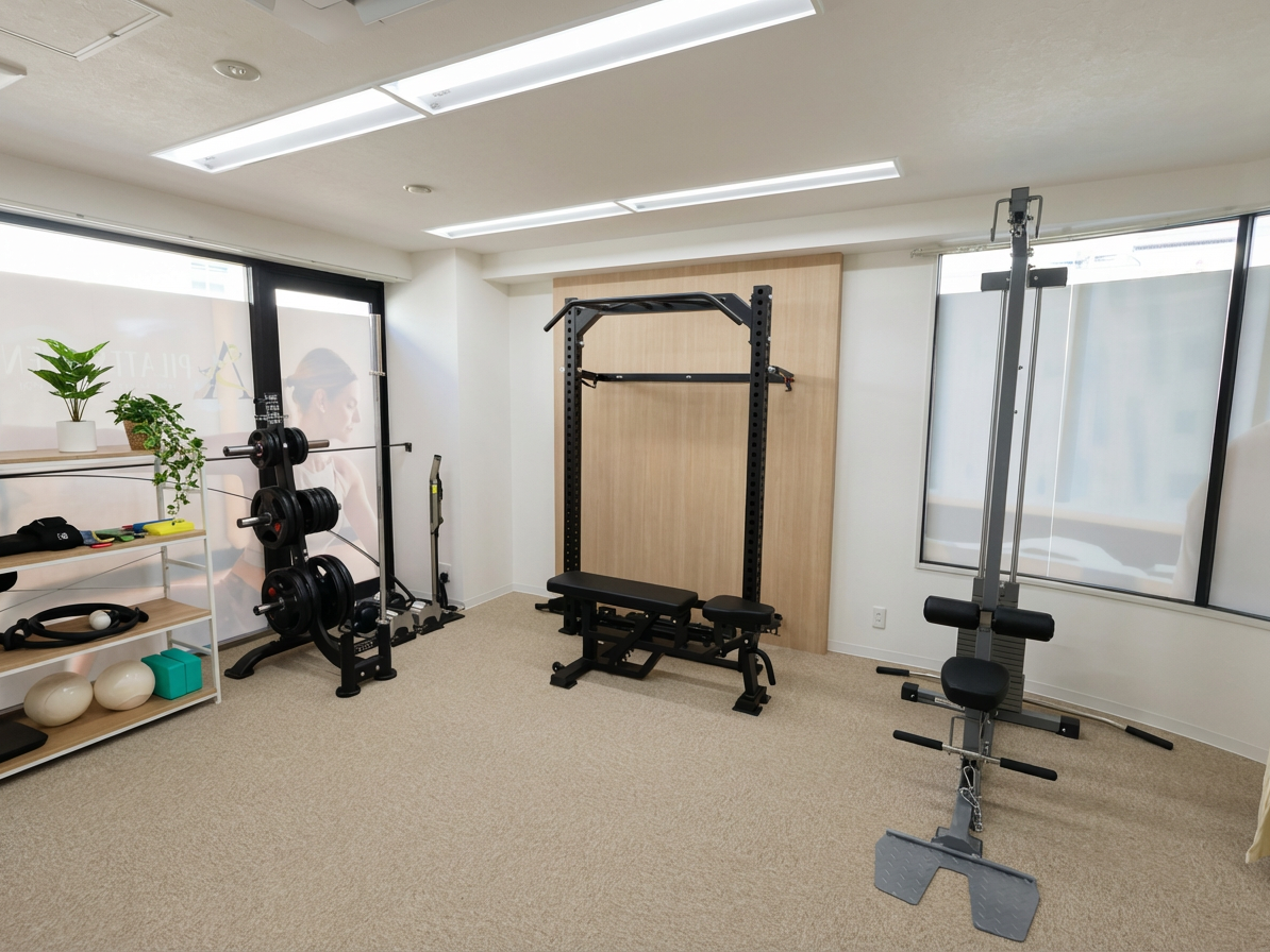 パーソナルジムアヴニール 箕面船場西店の公式店舗ページ掲載の店内イメージ